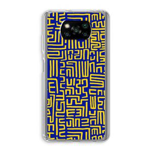 Majorelle Blue Print: Xiaomi Poco X3 Pro Transparant Hoesje