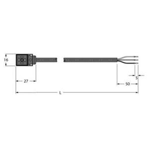 Turck VC8S02-A80E-2/TXL 6606683 Klepstekker Inhoud: 1 stuk(s)