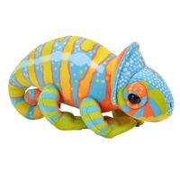 Pluche knuffel Kameleon van 13 cm - Knuffeldier - thumbnail