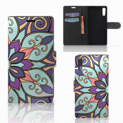 Sony Xperia XZ | Sony Xperia XZs Hoesje Purple Flower