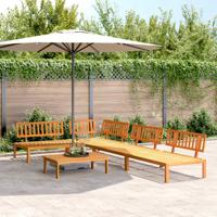 5-delige Loungeset pallet massief acaciahout