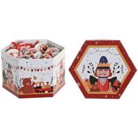 Kerstballen Home ESPRIT Wit Rood PVC Beer Notenkraker (14 Onderdelen)