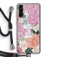 Kindness matters: Samsung Galaxy S21 Plus Transparant Hoesje met koord