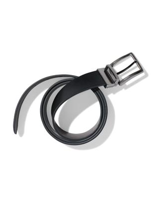 Menclothing Omkeerbare Mannenriem 3.5cm Zwart (zwart)