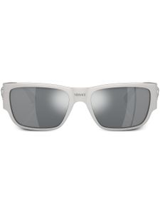 Versace Eyewear lunettes de soleil à monture rectangulaire - Argent