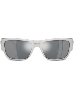 Versace Eyewear lunettes de soleil à monture rectangulaire - Argent