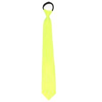 Stropdas - neon geel - polyester - 45 cm