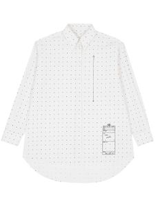 MM6 Maison Margiela t-shirt en coton à pois - Blanc