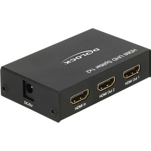 DeLOCK HDMI Ultra HD Splitter 1 x HDMI in > 2 x HDMI out 4K splitter & switches