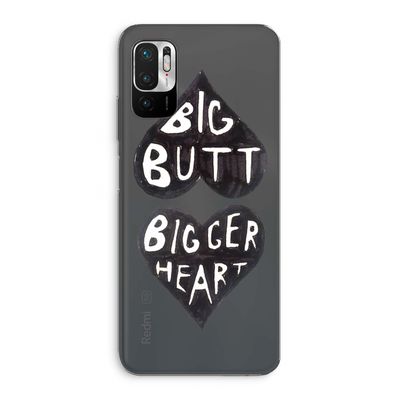Big butt bigger heart: Xiaomi Redmi Note 10 5G Transparant Hoesje
