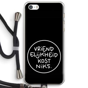 Vriendelijkheid: iPhone 5 / 5S / SE Transparant Hoesje met koord