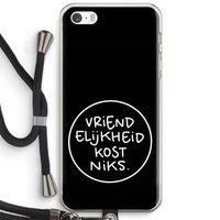 Vriendelijkheid: iPhone 5 / 5S / SE Transparant Hoesje met koord