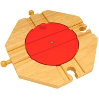 Houten rails - 4-richting draaiplateau