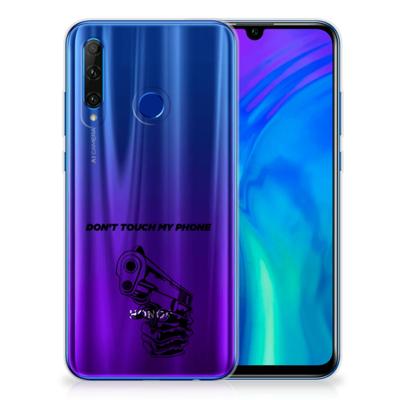 Honor 20 Lite Silicone-hoesje Gun Don't Touch My Phone Honor 20 Lite Silicone-hoesje Gun Don't Touch My Phone