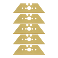 Wolfcraft Professionele trapeziummessen | + box | 0,65 x 61mm | 5 stuks - 4173000 Wolfcraft Professionele trapeziummessen | + box | 0,65 x 61mm | 5 stuks - 4173000