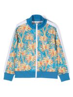 Palm Angels Kids veste de sport à fermeture zippée - Bleu