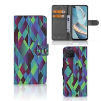 OPPO Reno4 Z | Book Case | Abstract Green Blue
