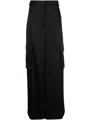Versace pantalon ample à poches cargo - Noir