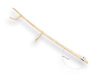 MM Eurotool Zeisboom hout gebogen compleet met beslag 175 cm