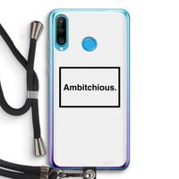 Ambitchious: Huawei P30 Lite Transparant Hoesje met koord