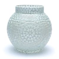 Sfeerlicht Mosaïek Waxinelichthouder Wit - 18 cm
