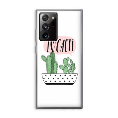 I love cacti: Samsung Galaxy Note 20 Ultra / Note 20 Ultra 5G Transparant Hoesje