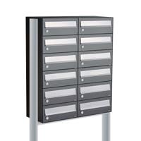 Allux Hive Set 2-Breed, 6-Hoog Op Statief Antraciet - 40030065_2x6s Allux Hive Set 2-Breed, 6-Hoog Op Statief Antraciet - 40030065_2x6s