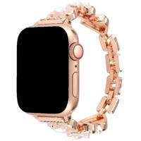 Apple Watch Hart Stalen Schakel Band - Demi Rose Goud - 44, 45, 46 & 49mm Apple Watch Hart Stalen Schakel Band - Demi Rose Goud - 44, 45, 46 & 49mm