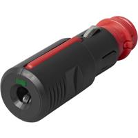 Sigarettenaanstekerplug - zwart - kunststof - 12/24 volt - max 8A