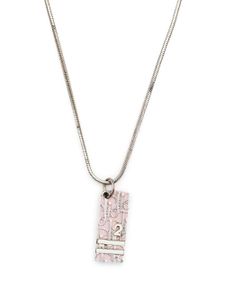 Christian Dior Pre-Owned collier à pendentif Trotter (années 2000) - Argent