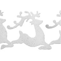 Sneeuwrand - winter - wit - 100 x 25 cm - polyester - sneeuwversiering - raamdecoratie Sneeuwrand - winter - wit - 100 x 25 cm - polyester - sneeuwversiering - raamdecoratie