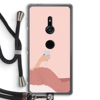 Wine: Sony Xperia XZ2 Transparant Hoesje met koord