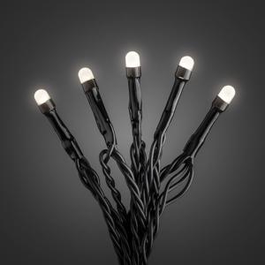 Micro LED lichtsnoer zwart met 200 warm witte lampen