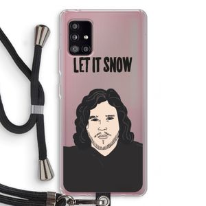 Let It Snow: Samsung Galaxy A51 5G Transparant Hoesje met koord