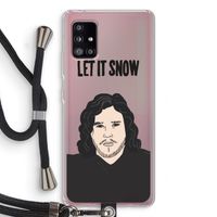 Let It Snow: Samsung Galaxy A51 5G Transparant Hoesje met koord Let It Snow: Samsung Galaxy A51 5G Transparant Hoesje met koord