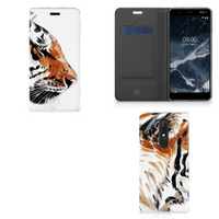 Bookcase Nokia 5.1 (2018) Watercolor Tiger - thumbnail