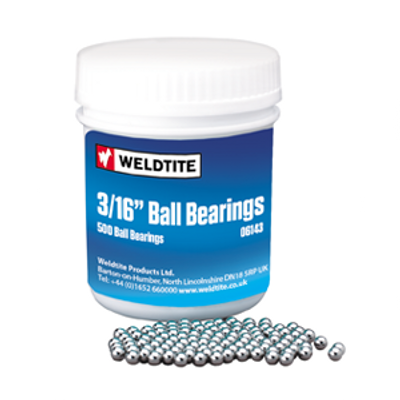Weldtite kogels 3/16 potje 500 stuks 06143