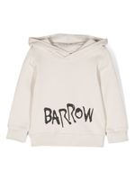 Barrow kids logo-print cotton hoodie - Tons neutres