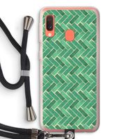 Moroccan tiles 2: Samsung Galaxy A20e Transparant Hoesje met koord