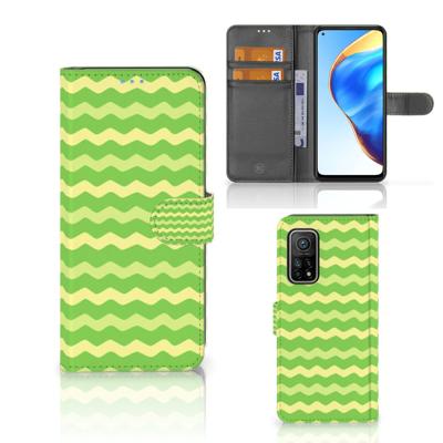 Xiaomi Mi 10T Pro | Mi 10T | Telefoon Hoesje | Waves Green