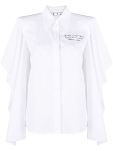 Off-White chemise à poignets resserrés - Blanc