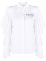 Off-White chemise à poignets resserrés - Blanc