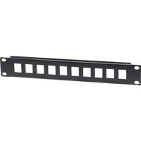 Intellinet 714860 10 poorten Netwerkpatchpaneel 254 mm (10) 1 HE Zwart Niet ingericht