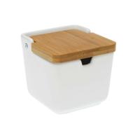 Suikerpot Bamboe Dolomite (9,2 x 9,2 x 9 cm)