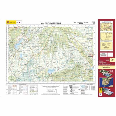 Topografische kaart 732 MT50 Valdecaballeros | CNIG - Instituto Geográfico Nacional1