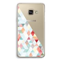 Gekleurde driehoekjes pastel: Samsung A3 (2017) Transparant Hoesje Gekleurde driehoekjes pastel: Samsung A3 (2017) Transparant Hoesje