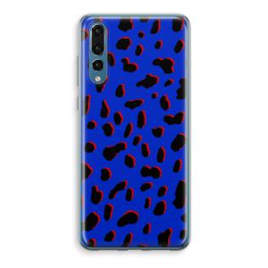 Blue Leopard: Huawei P20 Pro Transparant Hoesje