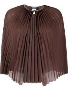 Fabiana Filippi blouse à design plissé - Marron