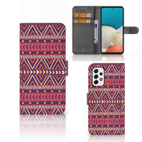 Samsung Galaxy A53 Telefoon Hoesje Aztec Paars