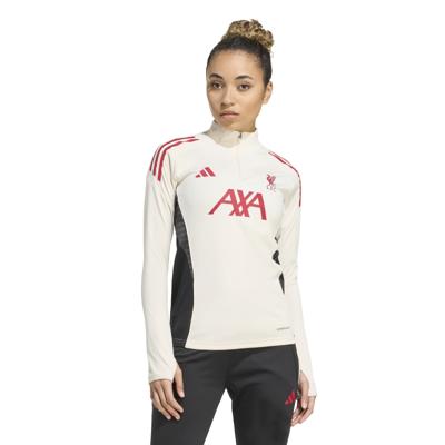 adidas Liverpool Trainingstrui 1/4-Zip 2025-2026 Dames Wit Rood Zwart